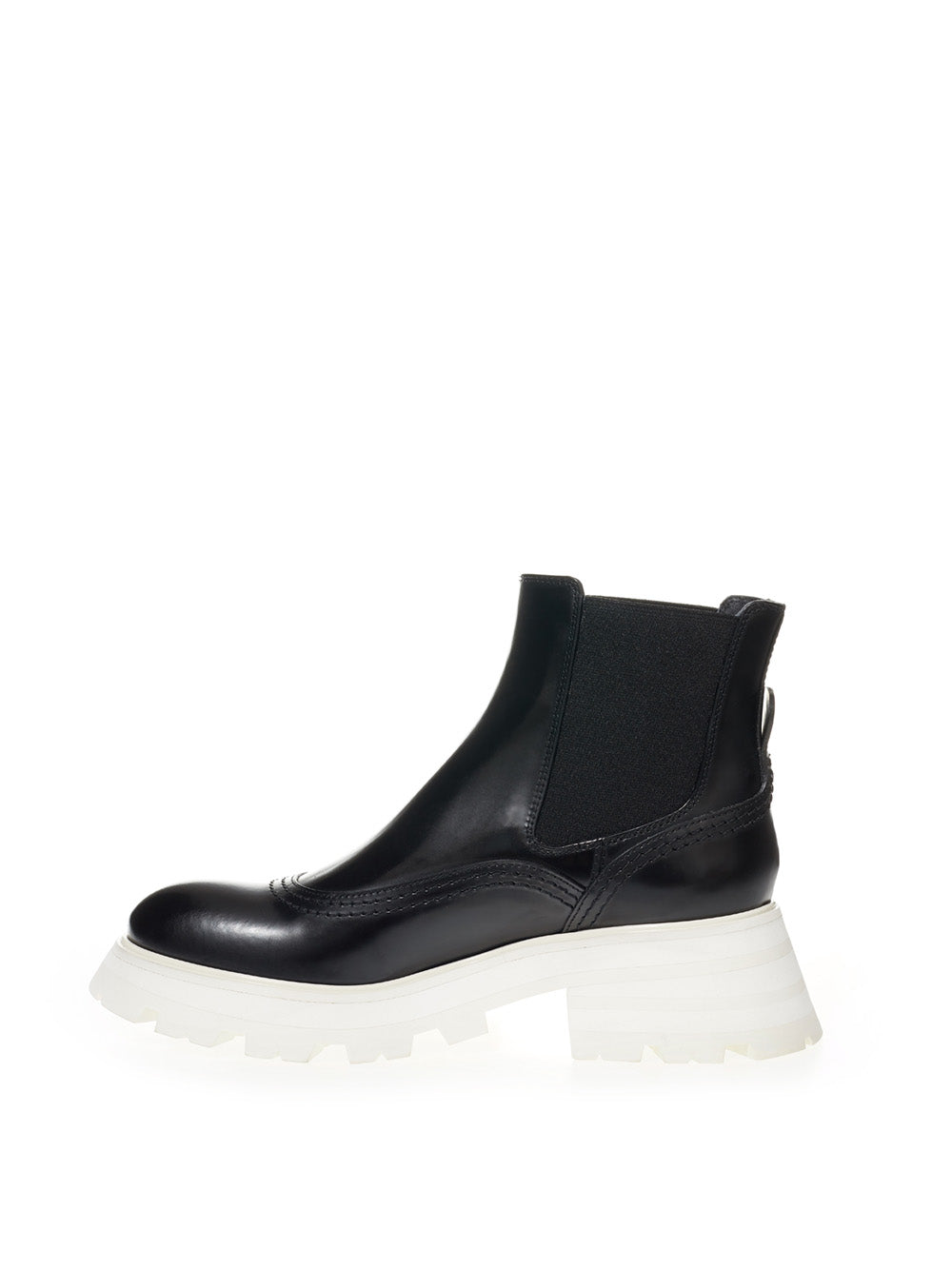 Chelsea ankle boots Alexander McQueen heel White