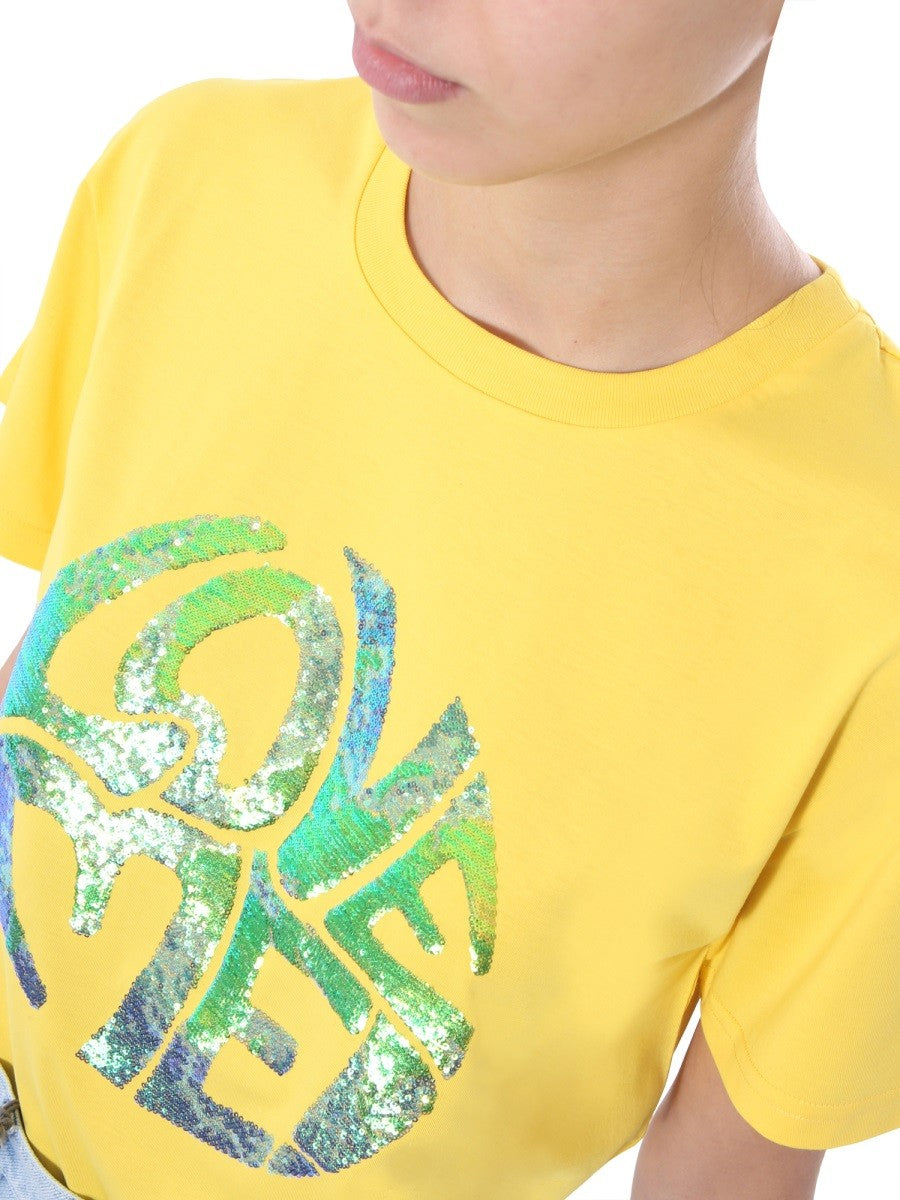 Alberta Ferretti Woman Yellow T-shirts