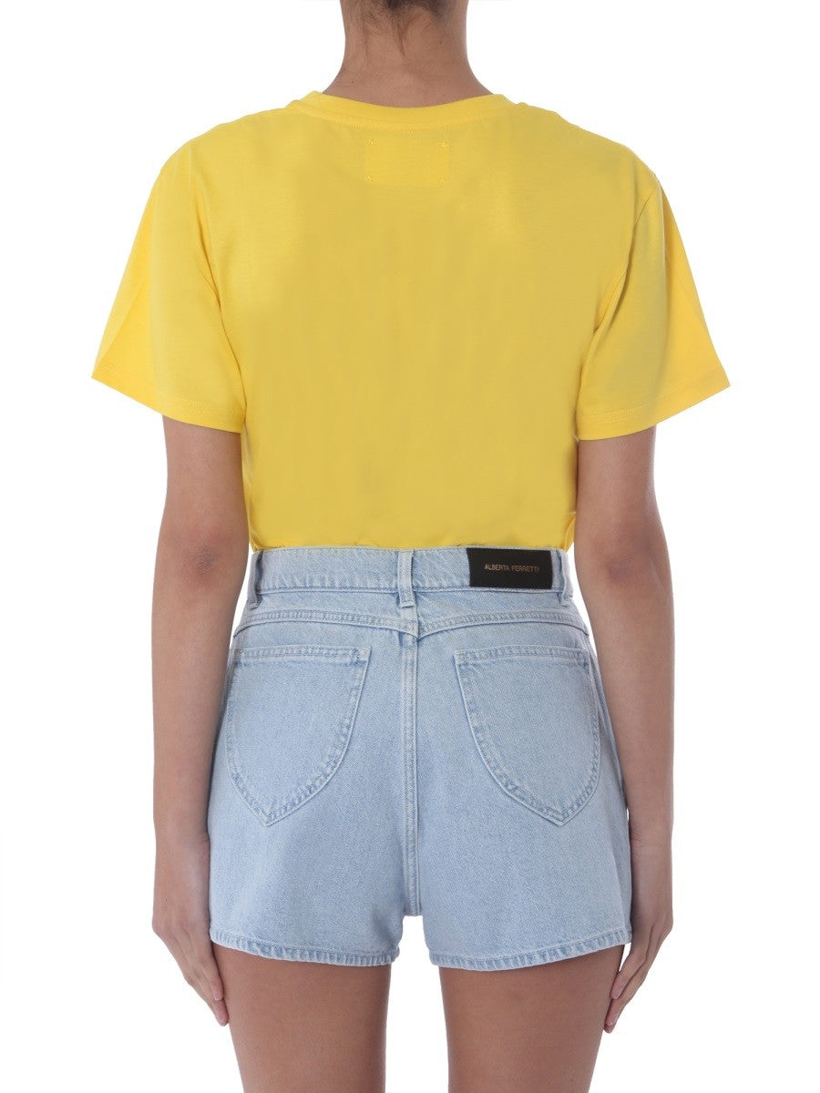 Alberta Ferretti Woman Yellow T-shirts