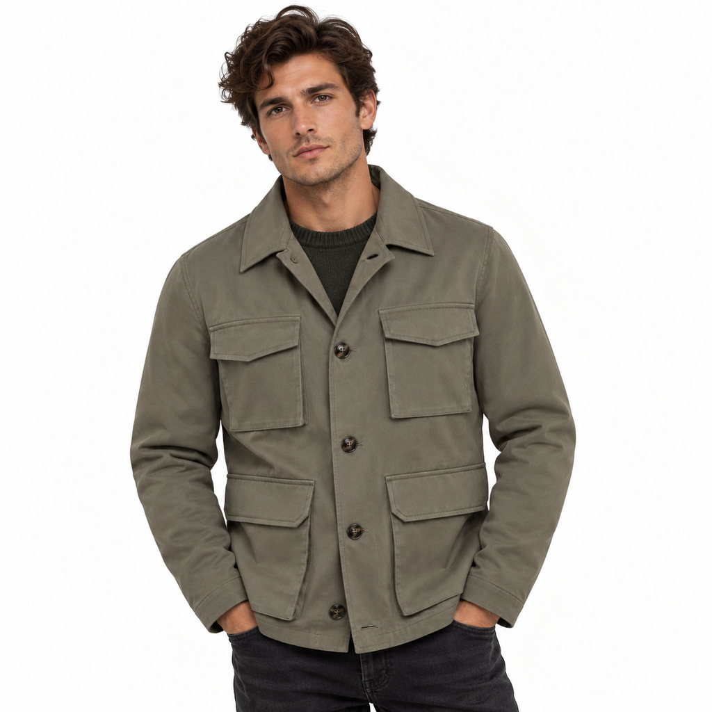 Moorer Men Jacket Mitia Green