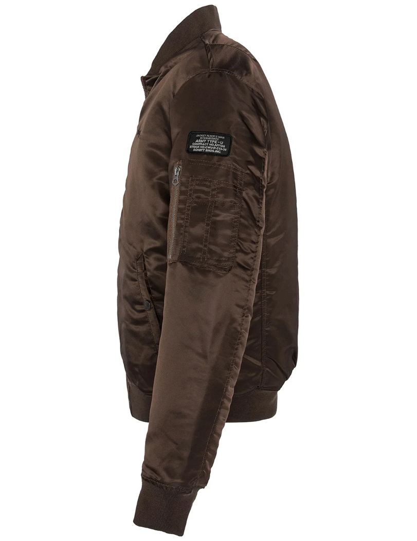 Schott NYC Men Airforce Jacket Brown