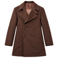 Loro Piana Fabric Men Coat Peacoat Moro Brown
