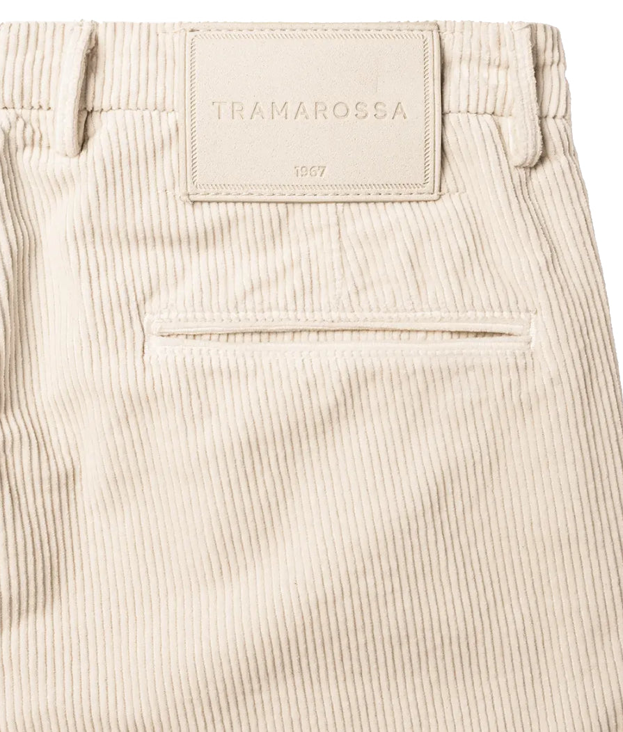 Tramarossa Men Trousers Chino Alberto Velvet White