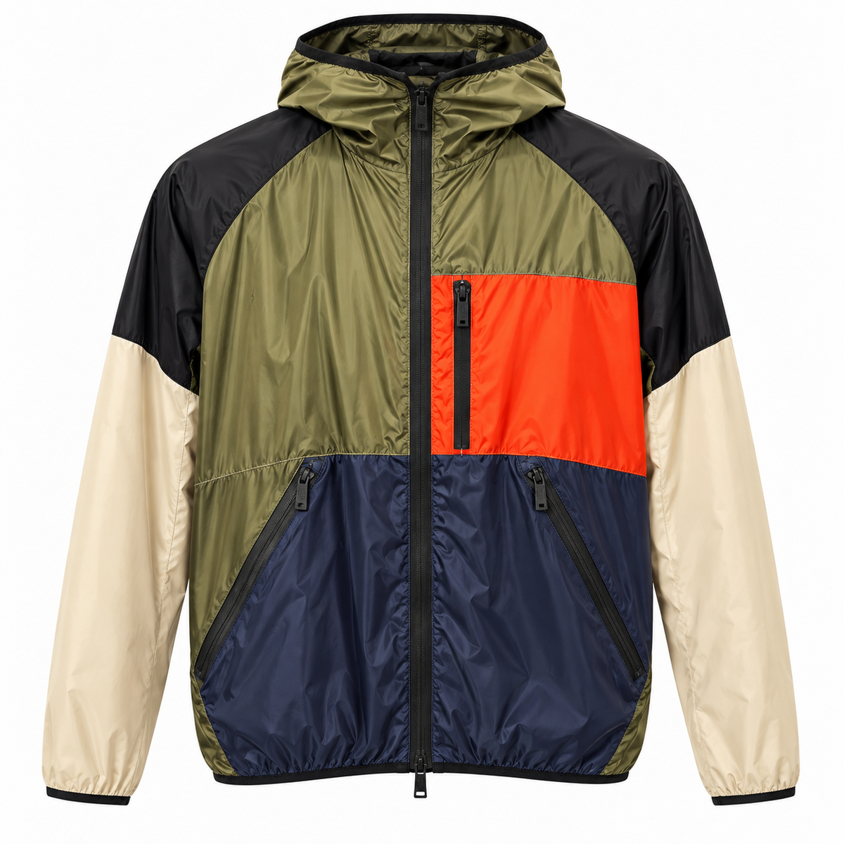 hogan Men Jacket Tecnica Windproof Multicolor
