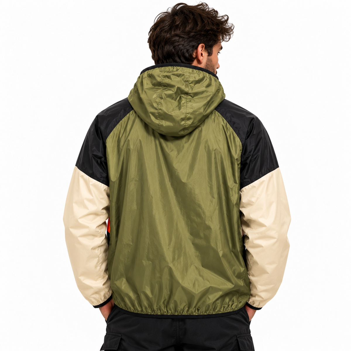 hogan Men Jacket Tecnica Windproof Multicolor