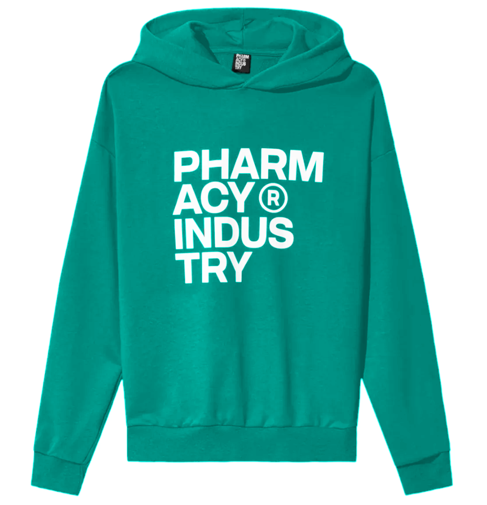 Pharmacy Industry Men Sweatshirt Hooded Print Green