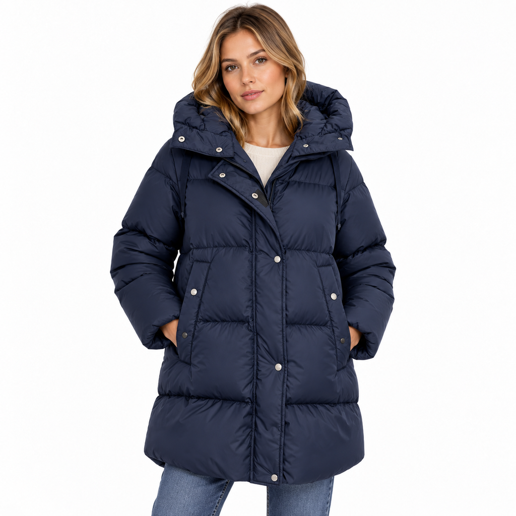 Moorer Women Giubbbotto Long Nairobi Jackets Blue