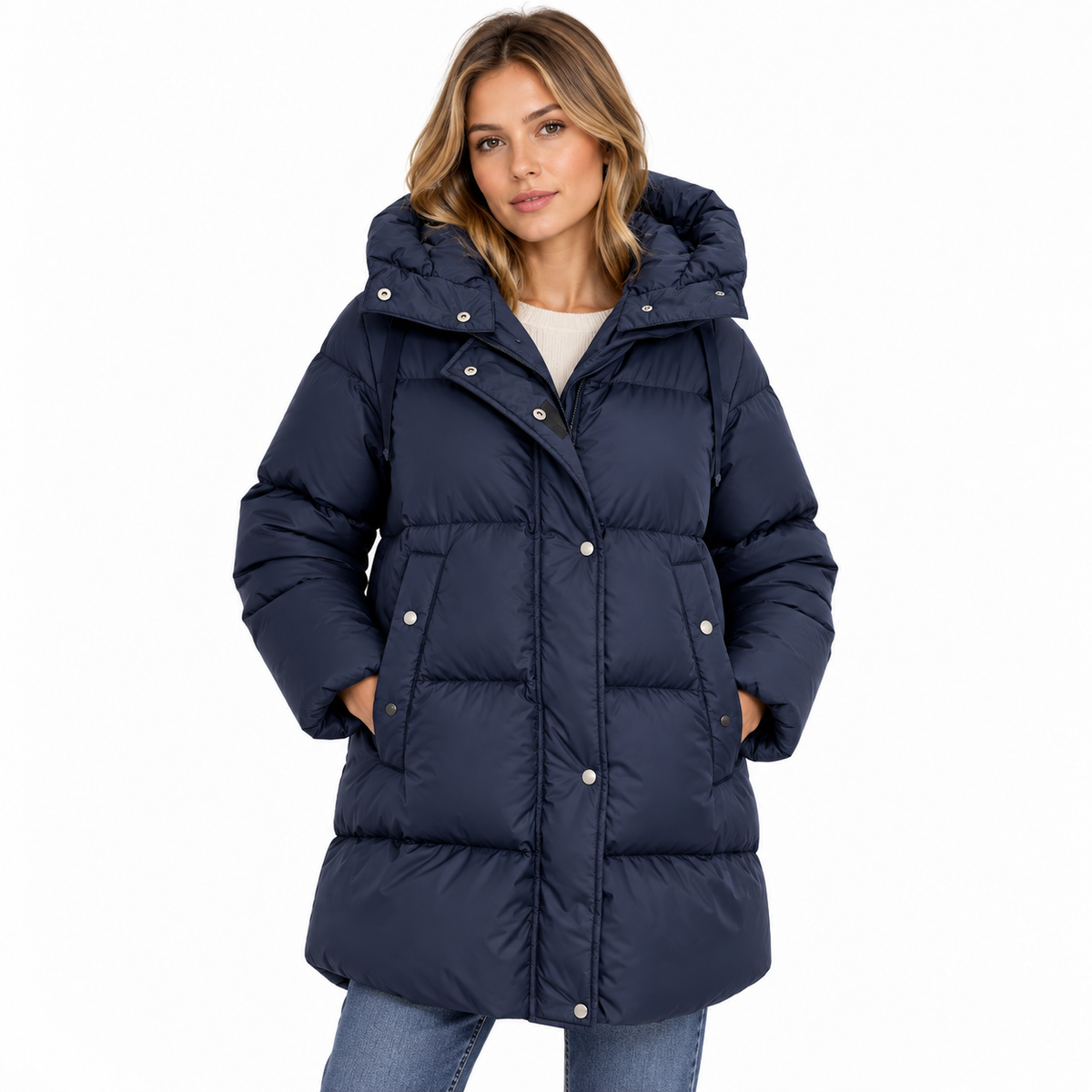 Moorer Women Giubbbotto Long Nairobi Jackets Blue