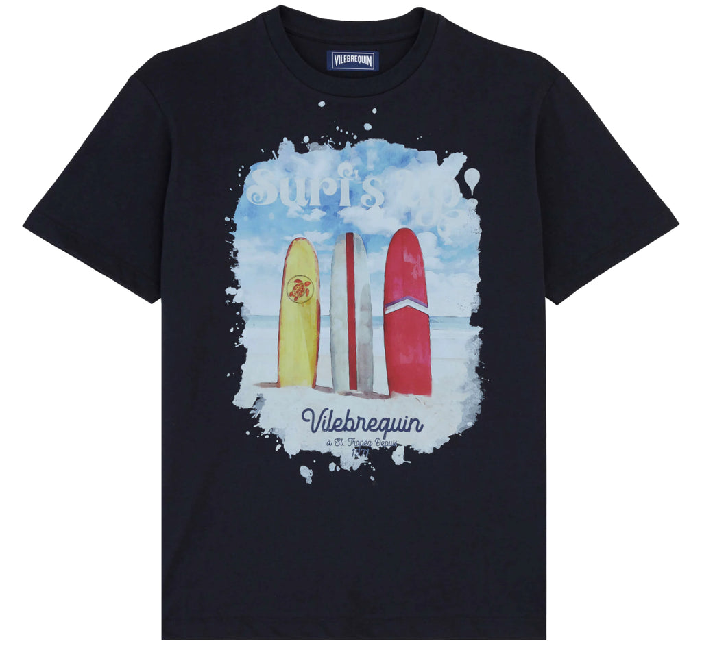 Vilebrequin Men T-Shirt Surf Blue