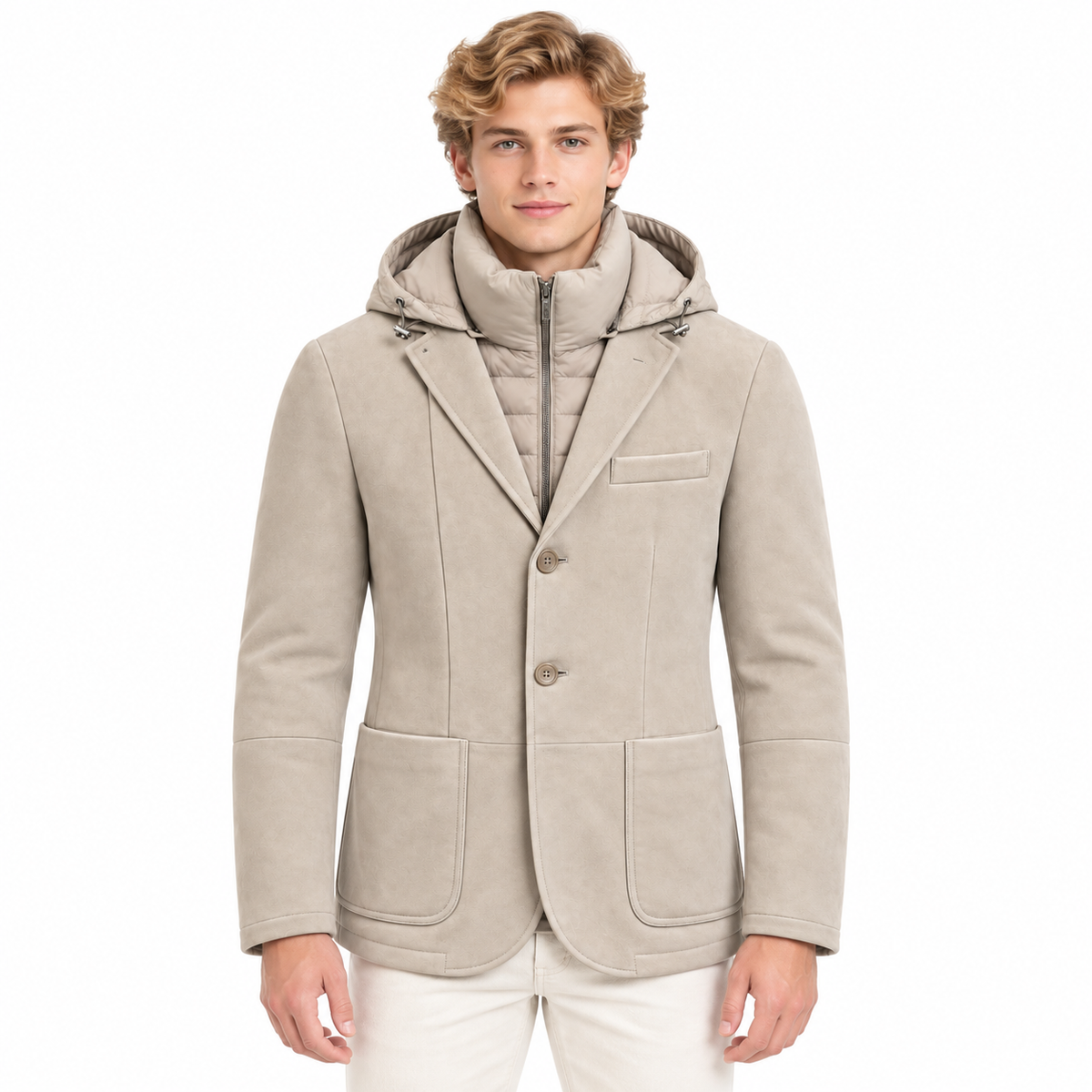moorer Men Jacket Bellotto Beige