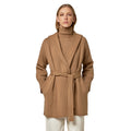 Alpha Studio Women Coat Cabanne Hooded Camel