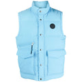 Woolrich Men Vest Down Jacket Light Blue