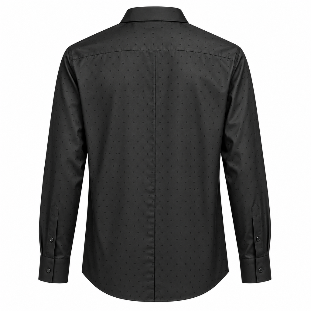 Dolce & Gabbana Men Shirt Polka Dot Black