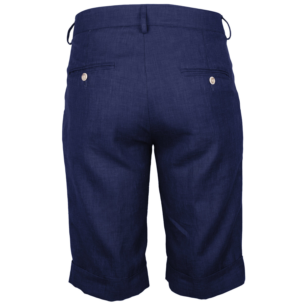 Loro Piana Fabric Men Shorts Summertime Linen Blue