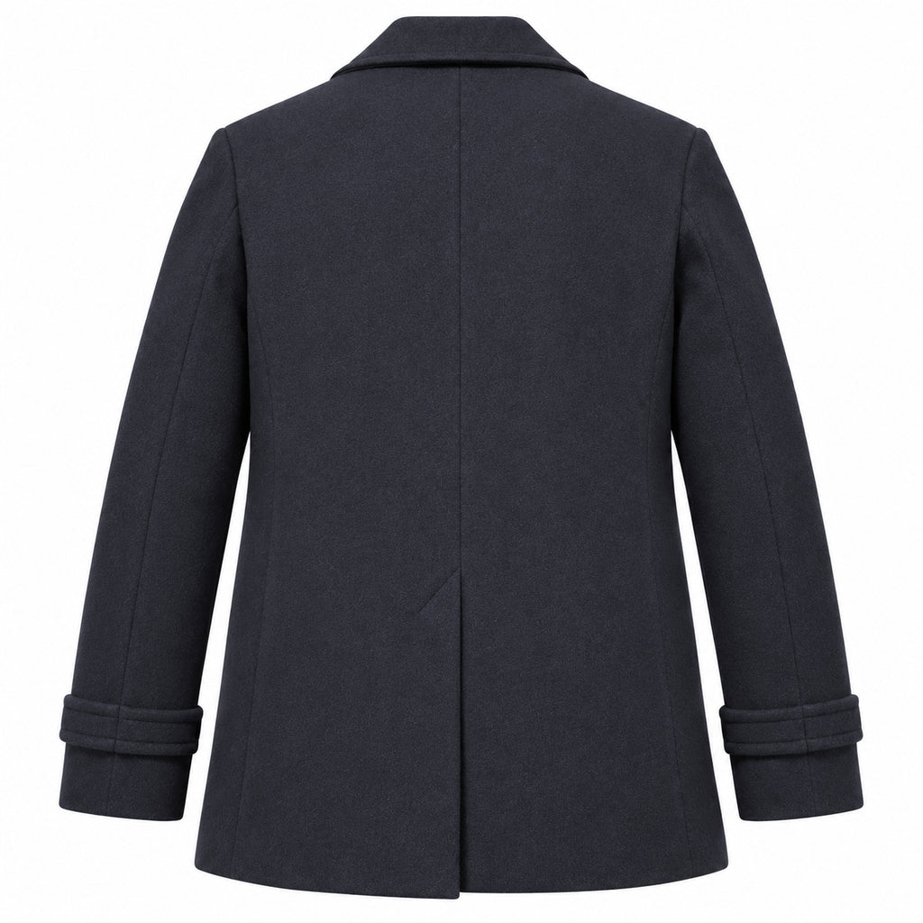 moorer Men Coat Double-Breasted Bolgi Navy Blue