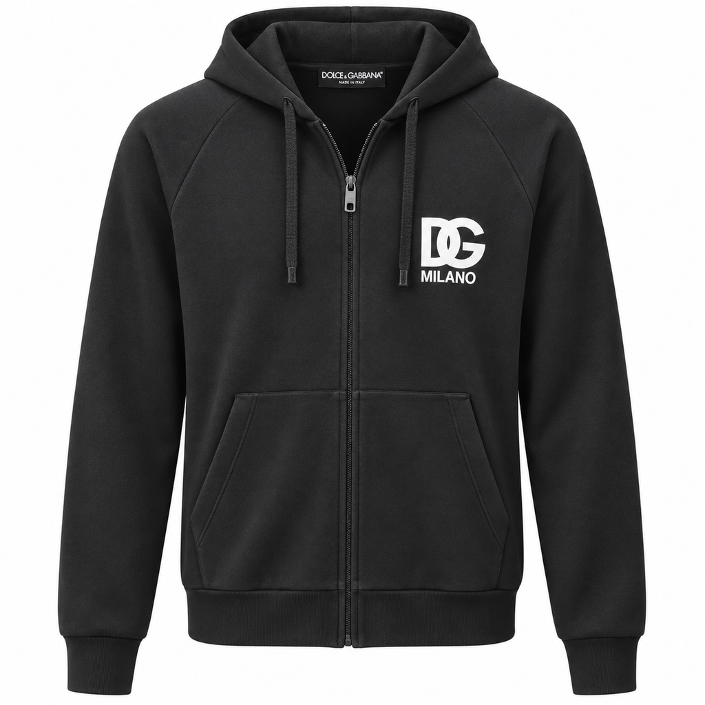 Dolce & Gabbana Men Sweatshirt Hooded Black