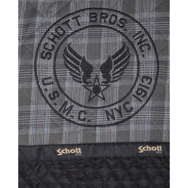 Schott NYC Men VINTAGE FLIGHT Jacket Black
