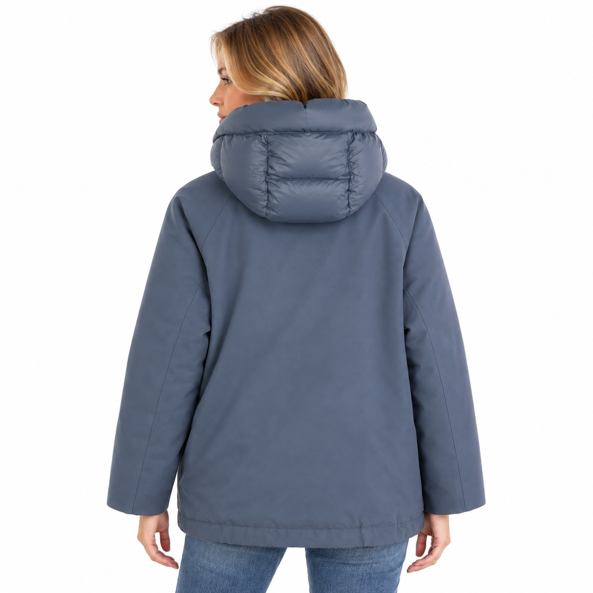 Moorer Women Jacket Delfina Light Blue