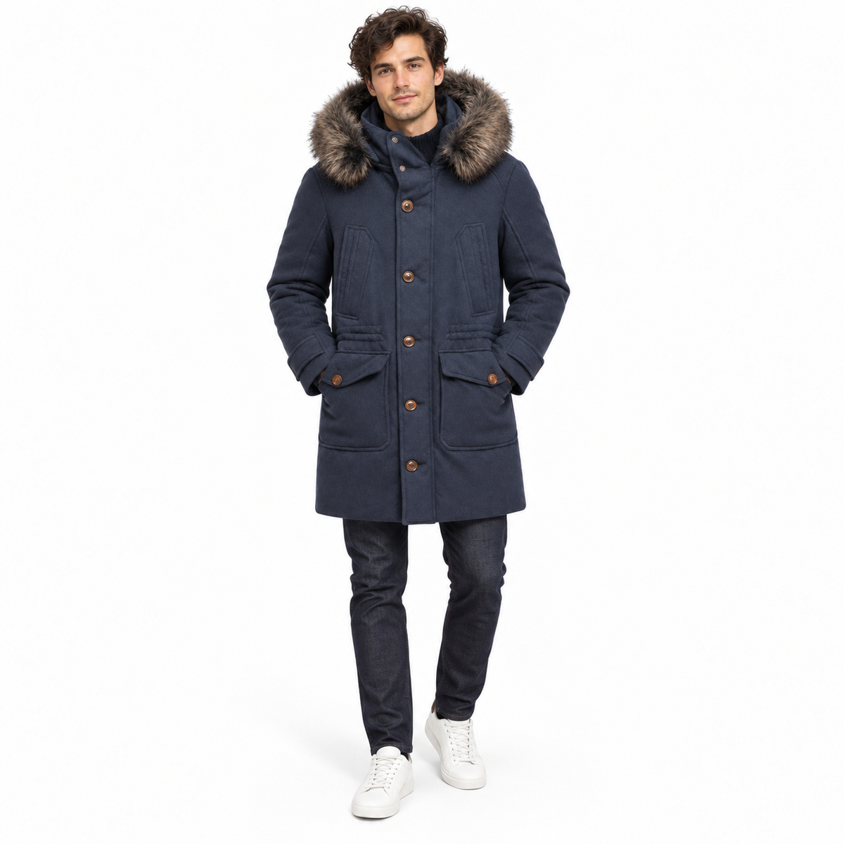 moorer Men Jacket Sapporo Blue