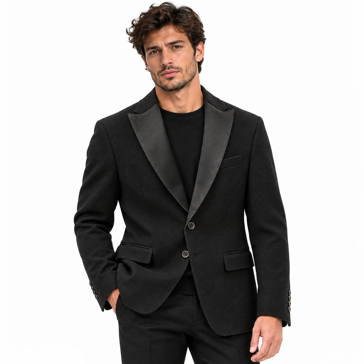 hogan Men Jacket Single-Breasted Black