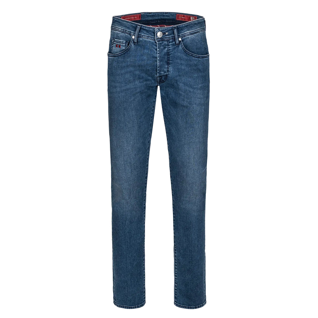 Tramarossa Men Dbcs Indigo Trousers Blue