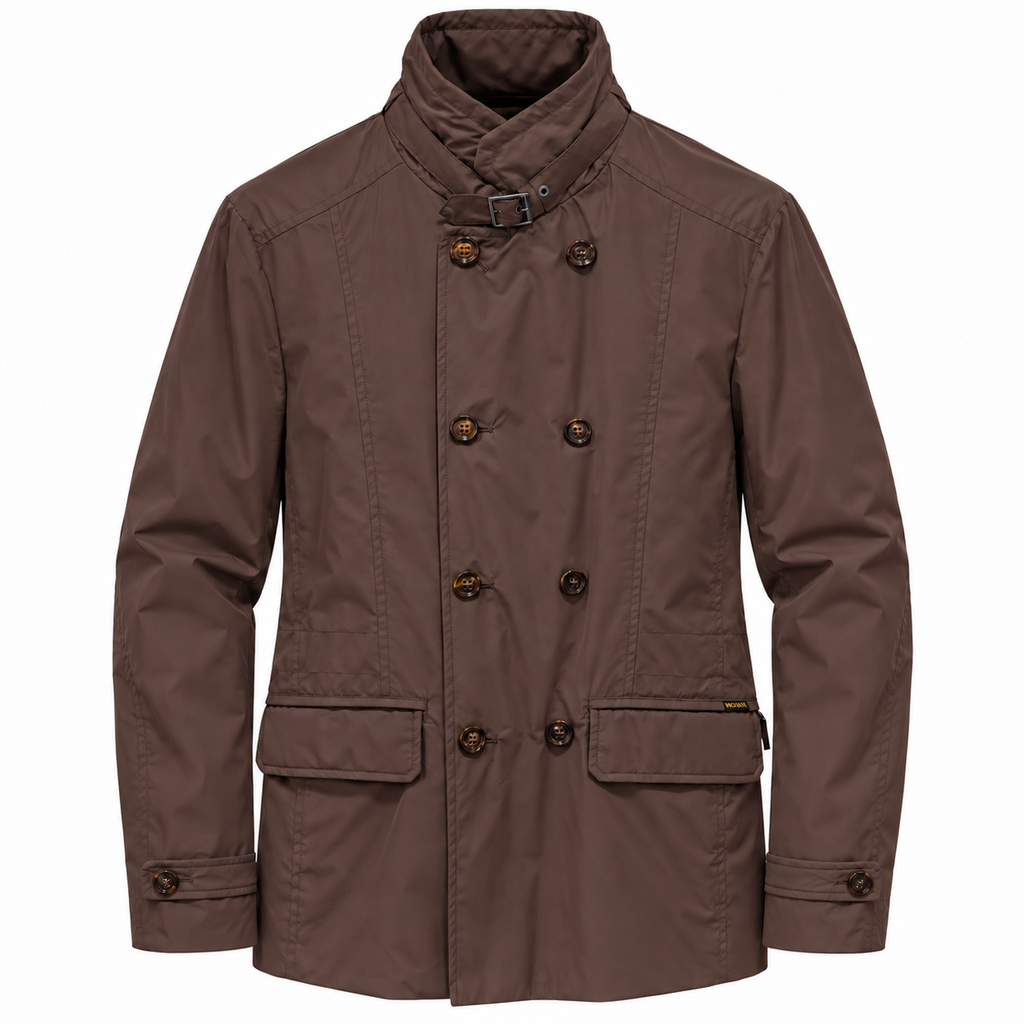 Moorer Men Trench Coat Nabucco Brown