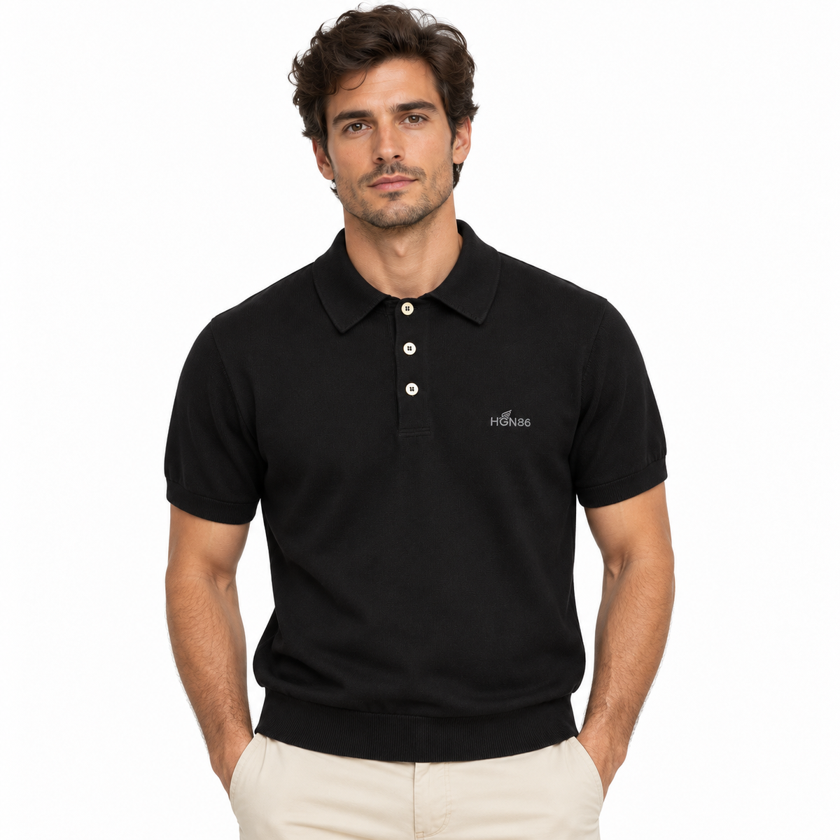 hogan Men Polo Black