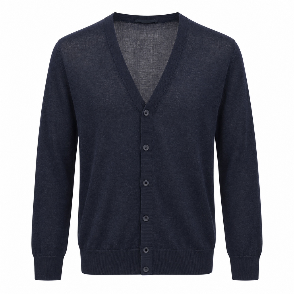 Dolce & Gabbana Men Cardigan Bottoni Blue