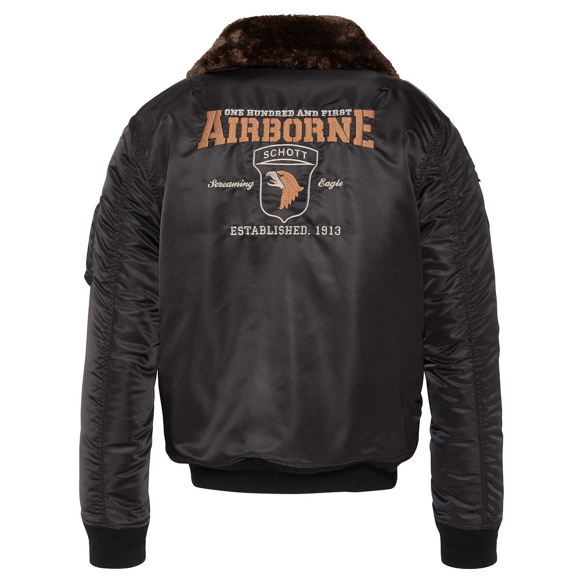 Schott NYC Men Jacket Bomber Airston Black