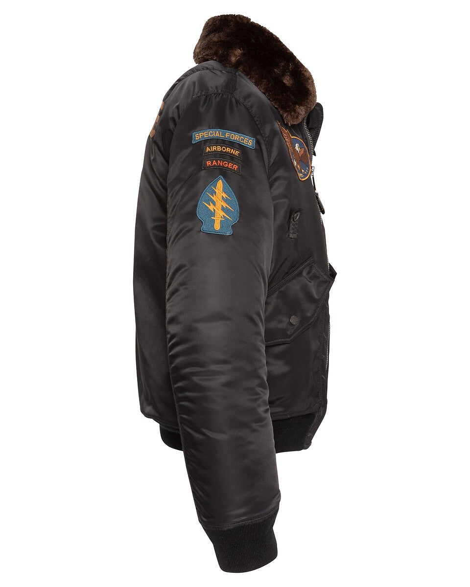 Schott NYC Men Jacket Bomber Airston Black