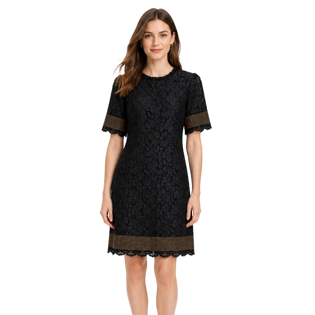 Dolce & Gabbana Women Dress Lace Strass Black