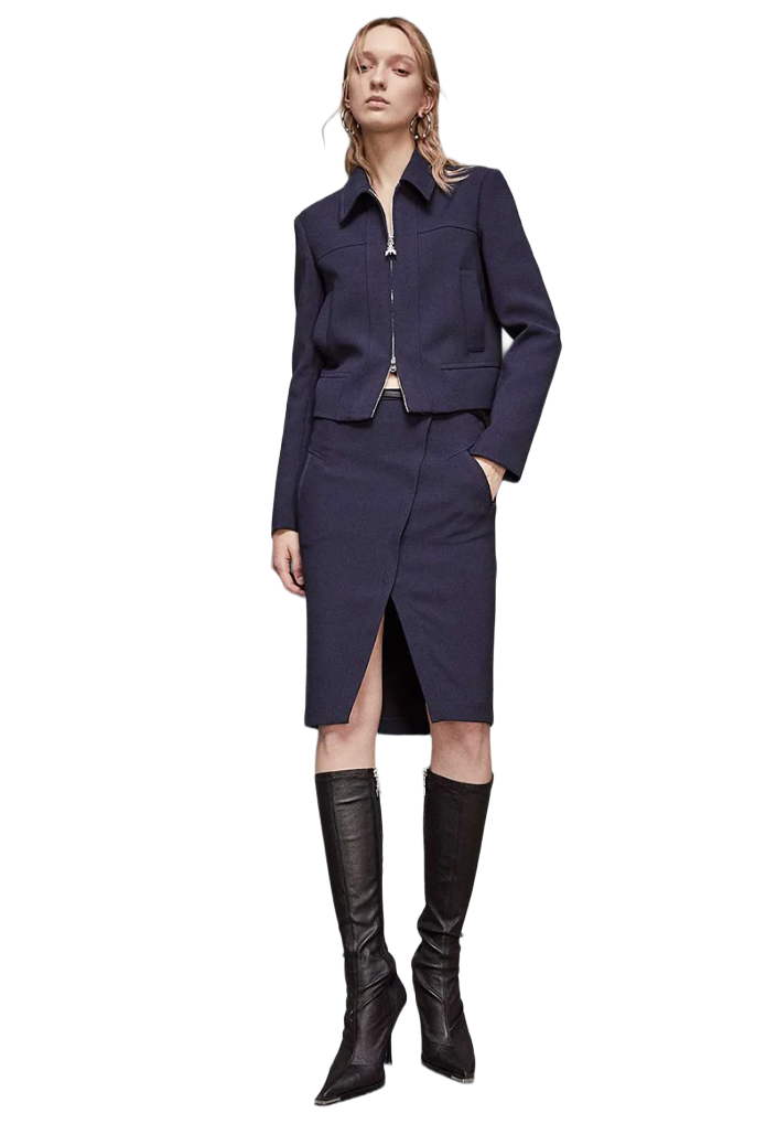 Patrizia Pepe Women Skirt Longuette Navy Blue