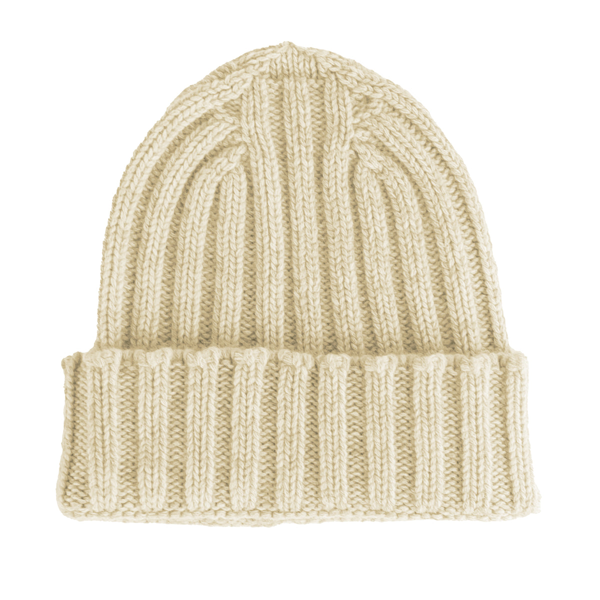 100% Cashmere Unisex Beanie Cashmere Beige