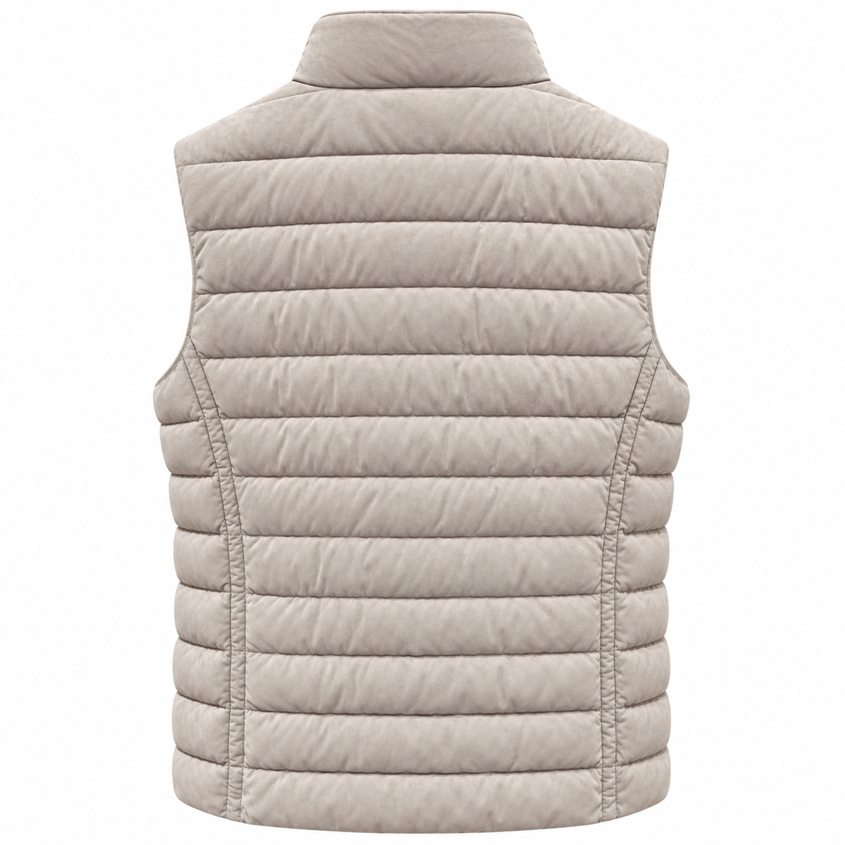 moorer Men Vest Leather Beige