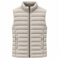 moorer Men Vest Leather Beige