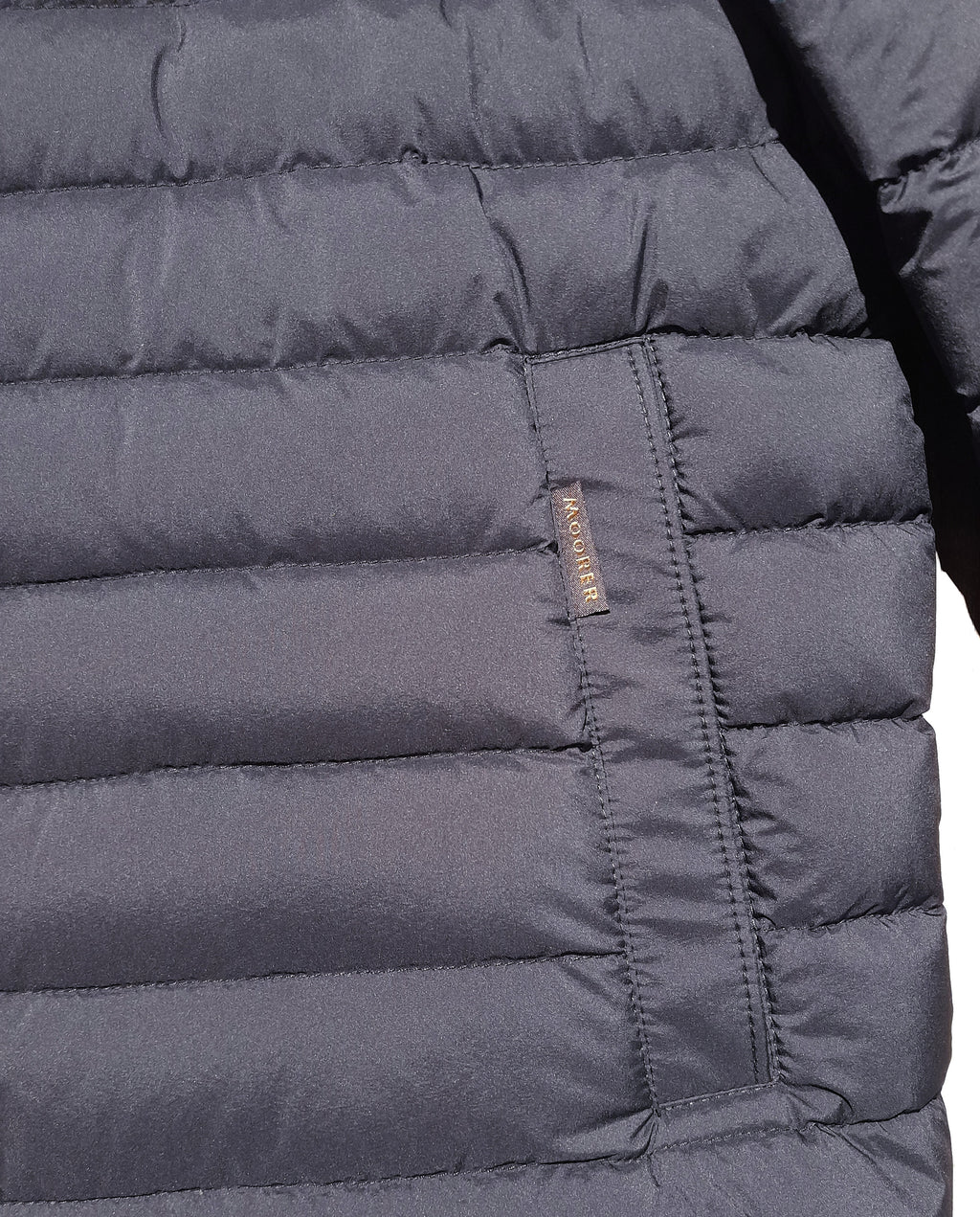moorer Men Down Jacket Short Savin Blue