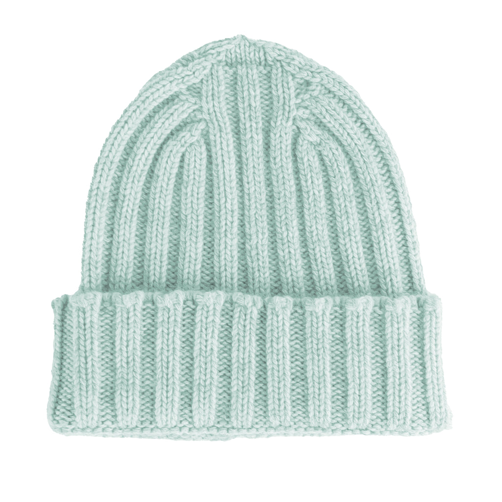 100% Cashmere Unisex Beanie Cashmere Light Blue