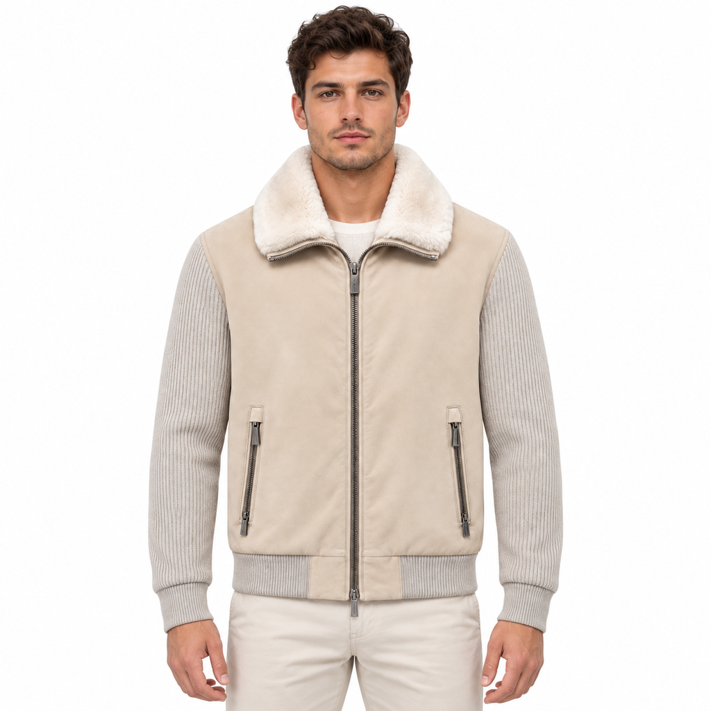 moorer Men Jacket Campiglio Beige