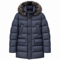 moorer Men Parka Barbieri Blue