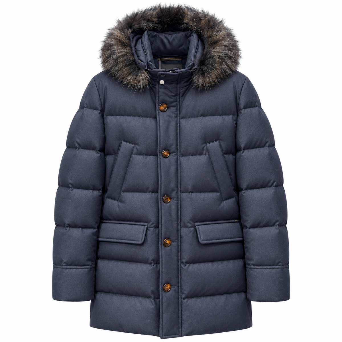 moorer Men Parka Barbieri Blue
