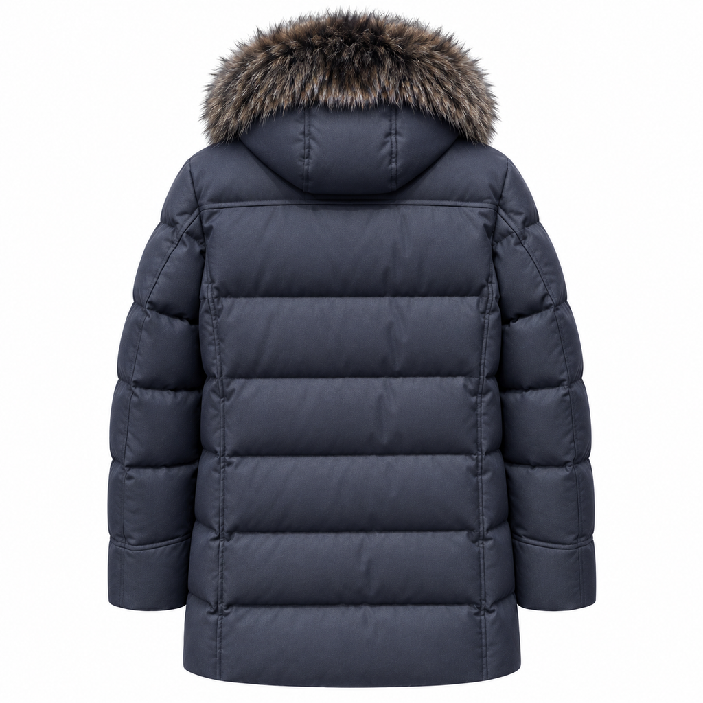 moorer Men Parka Barbieri Blue