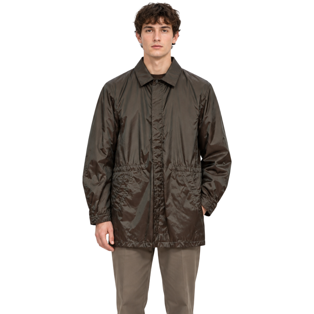 moorer Men Trench Coat Riberto Petrolio Green