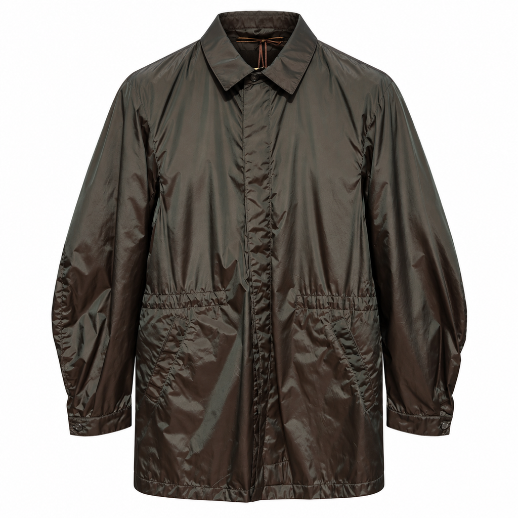moorer Men Trench Coat Riberto Petrolio Green