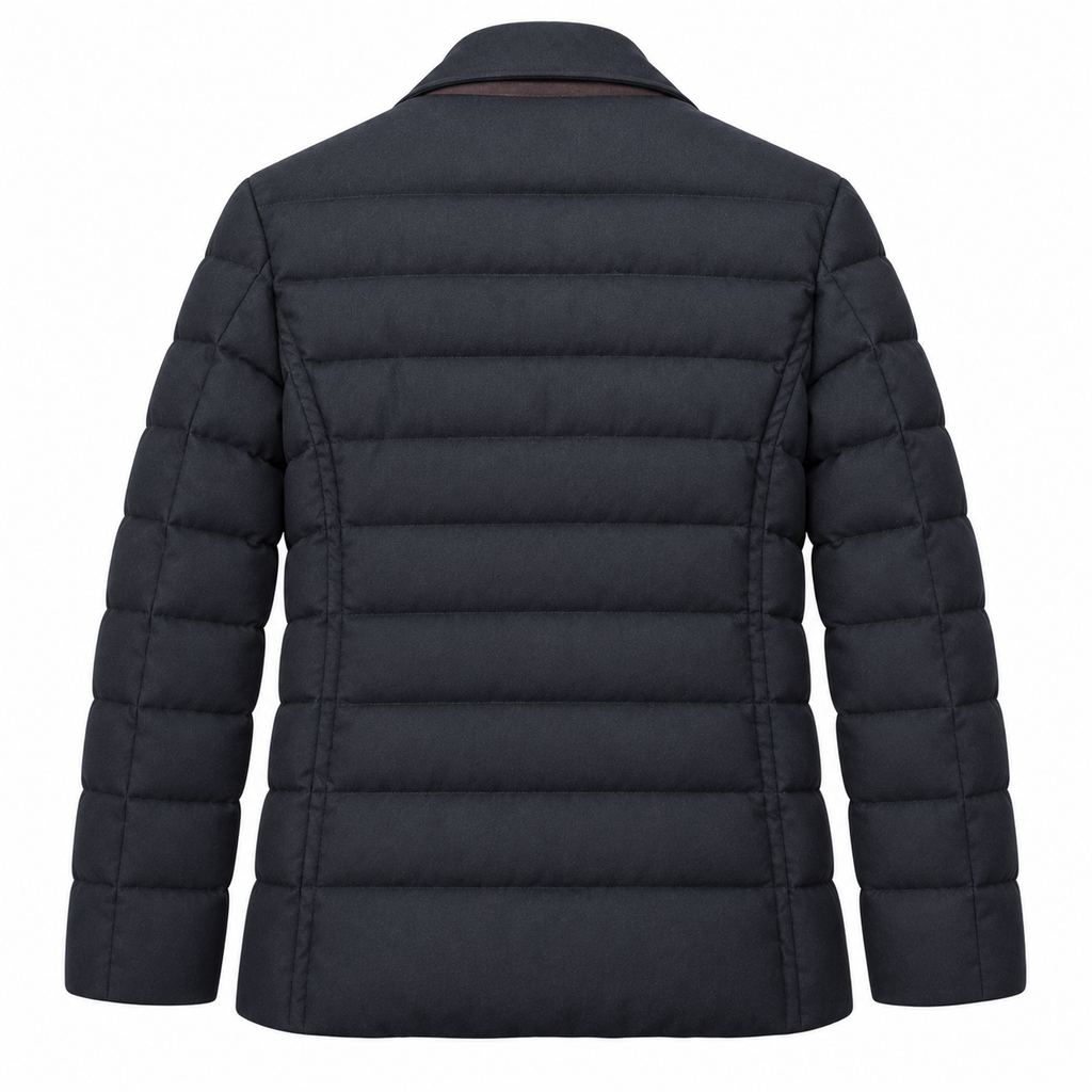 Moorer Men Jacket Cashmere Nomos Blue