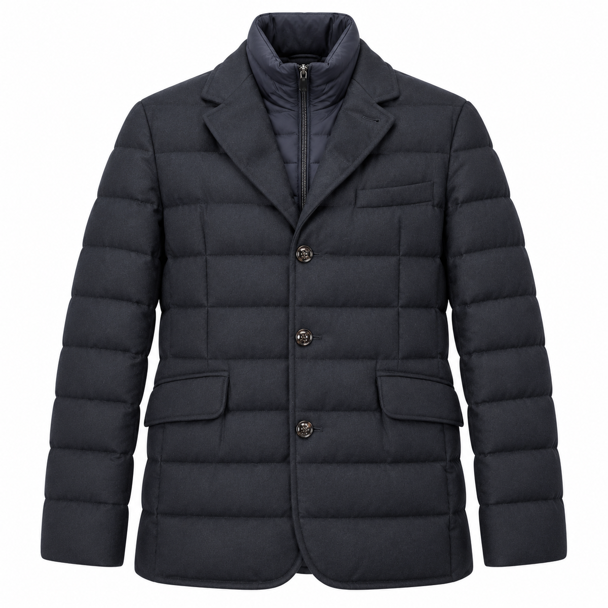 Moorer Men Jacket Cashmere Nomos Blue