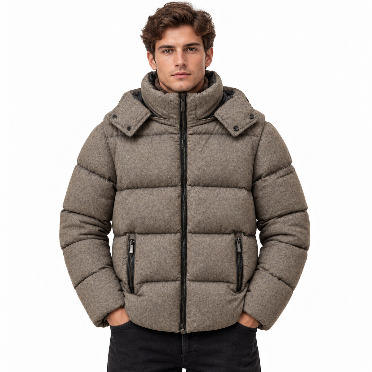 moorer Men Jacket Raul Grey