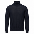 Dolce & Gabbana Men Turtleneck Wool Blue