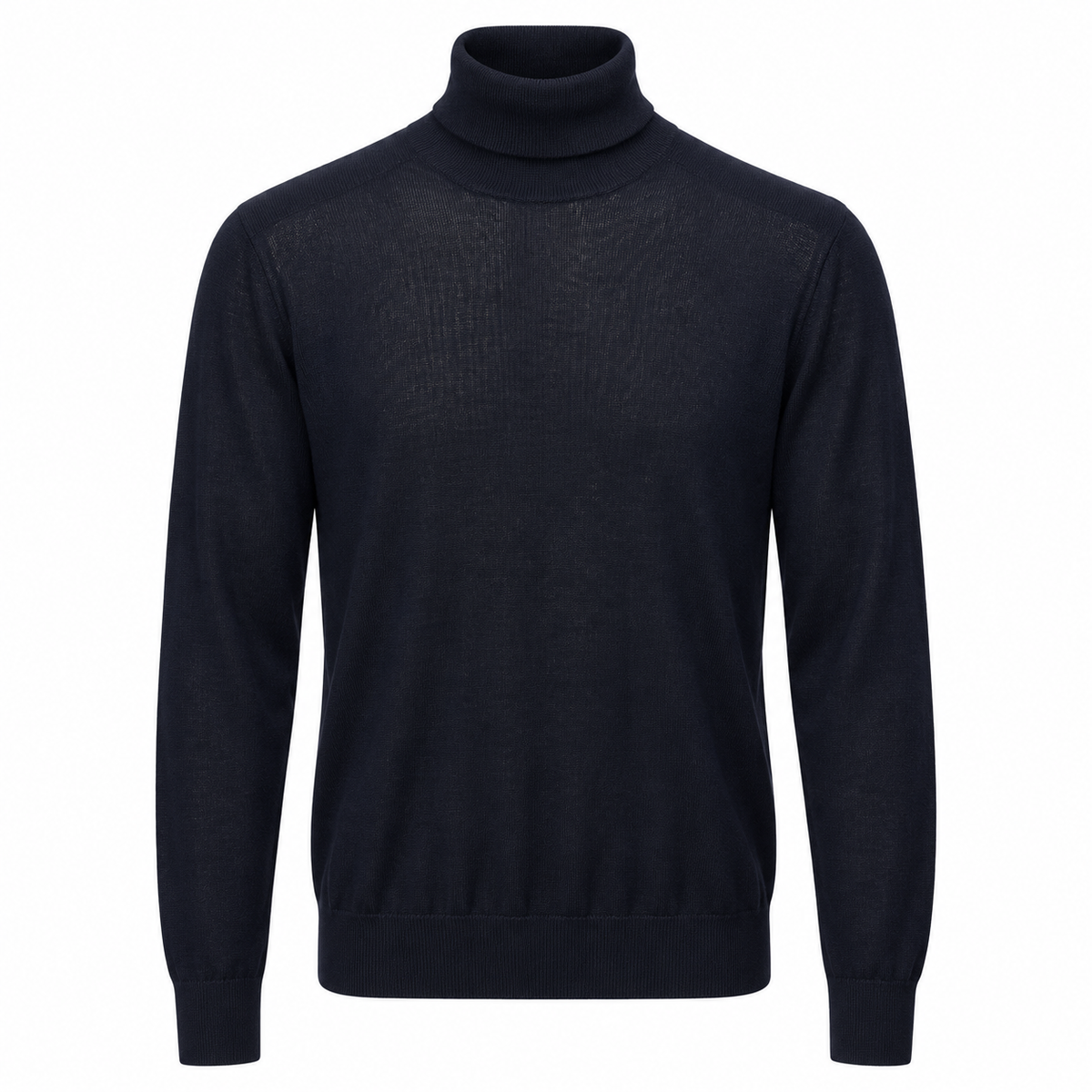 Dolce & Gabbana Men Turtleneck Wool Blue