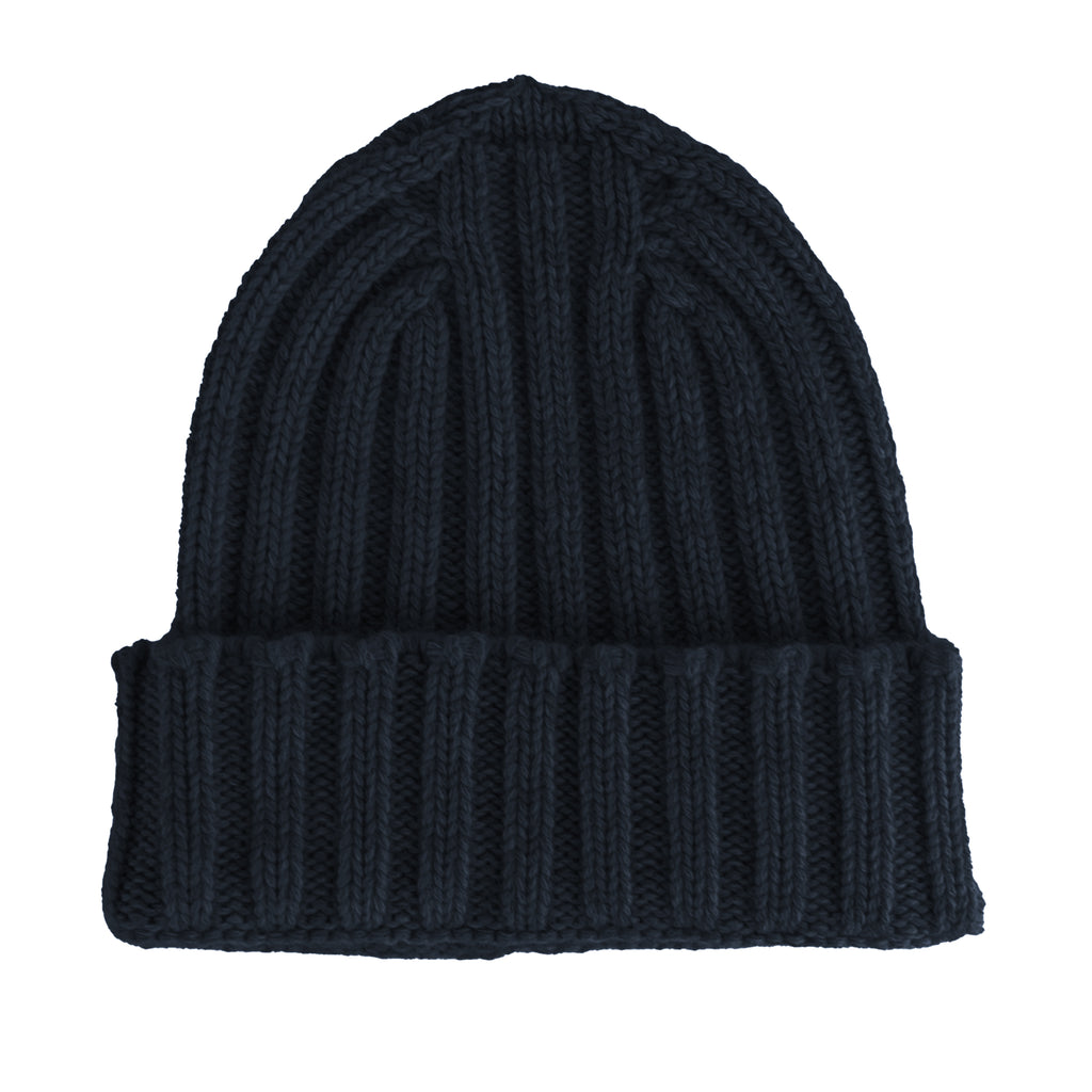 100% Cashmere Unisex Beanie Cashmere Blue