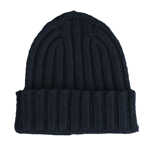 100% Cashmere Unisex Beanie Cashmere Blue
